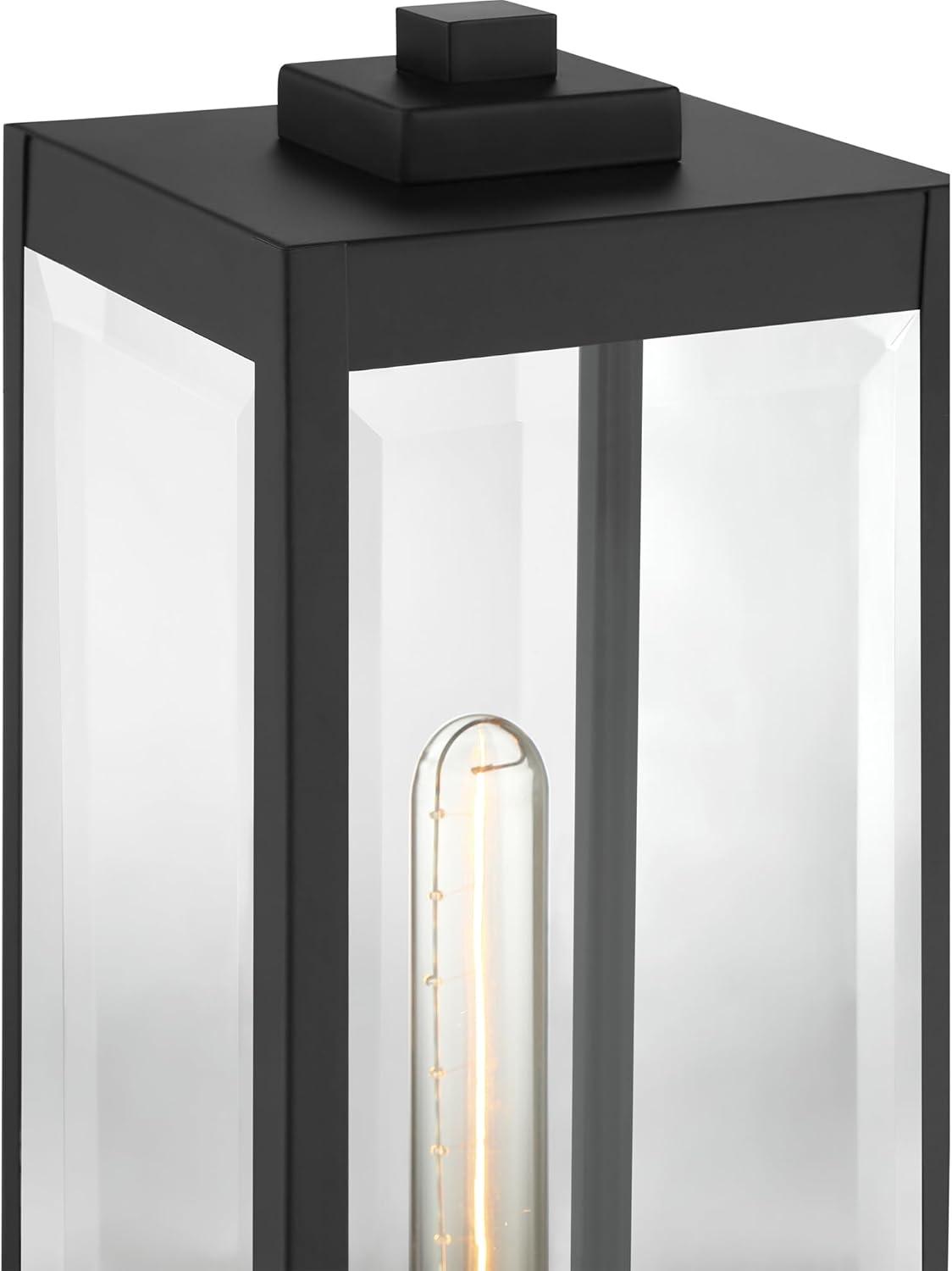 ZRQarq WVR9106EK Westover Outdoor Post Lantern, 1-Light 150 Watt, Earth Black