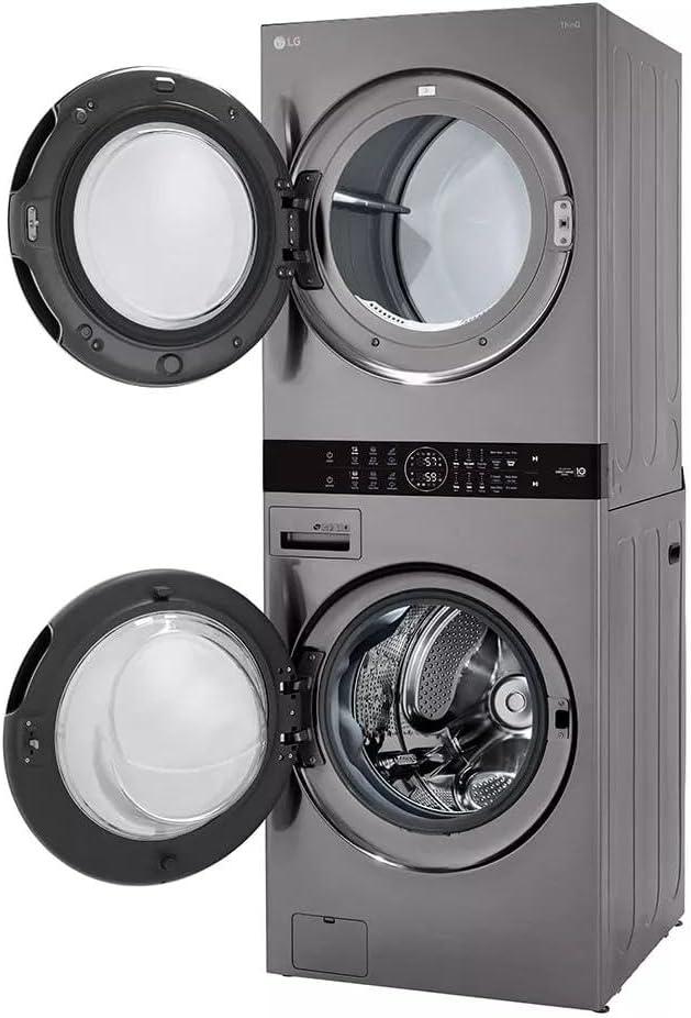 LG LG Single Unit Front Load WashTower with Center Control Washer and 7.4 cu. ft. Electric Dryer, 4.5 cu. ft. WKE100HVA