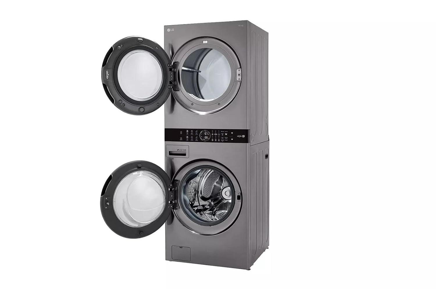LG LG Single Unit Front Load WashTower with Center Control Washer and 7.4 cu. ft. Electric Dryer, 4.5 cu. ft. WKE100HVA