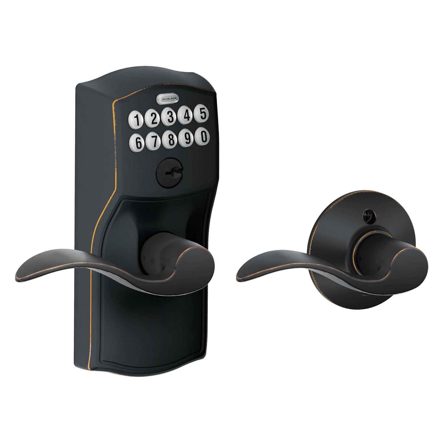 Schlage Fe575-Cam-Acc Camelot Keypad Entry - Bronze