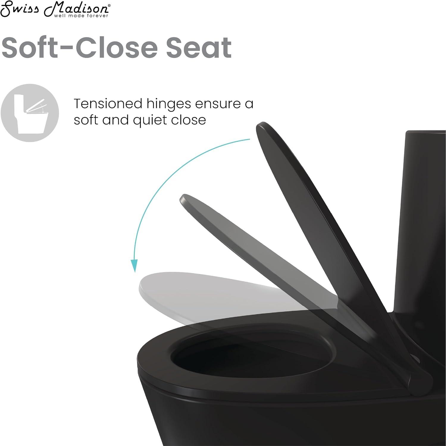 St. Tropez One Piece Elongated Toilet Dual Vortex Flush 1.6 GPF