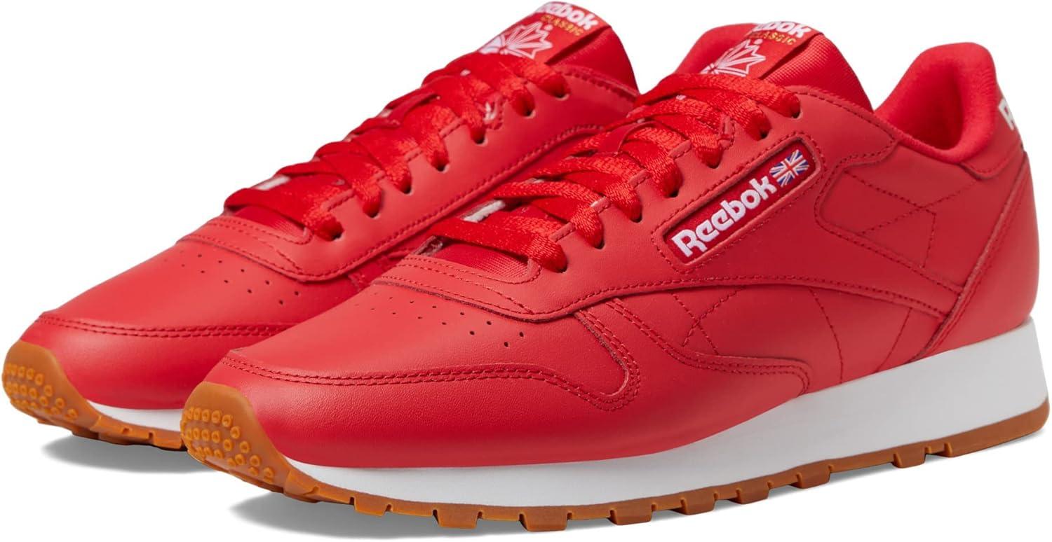 Mens Reebok CLASSIC LEATHER Shoe Size: 10.5 Vecred - Ftwwht - Rbkg03 Fashion Sneakers