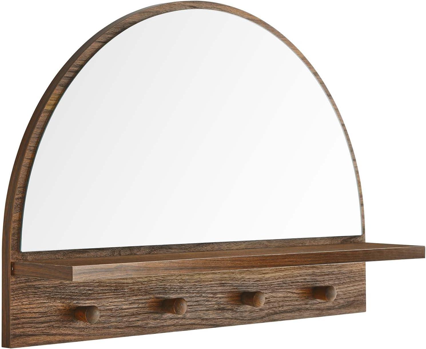 Modway Moonbeam Arched Mirror in Walnut