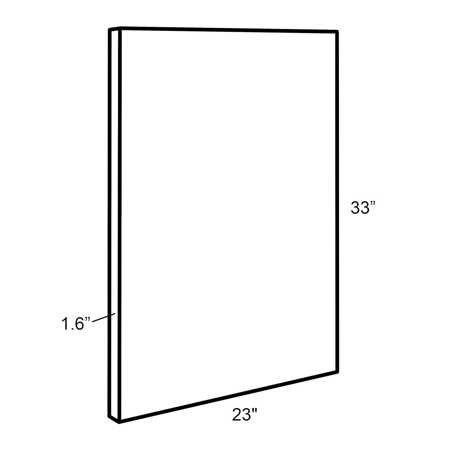 23" x 33" Slyvie Softly Framed Canvas Wall Art by Mia Charro Gold - Kate and Laurel: Modern Botanical Screen Print, Sawtooth Back