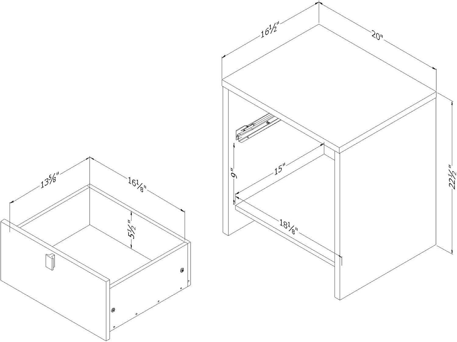 Cookie 1 Drawer Nightstand