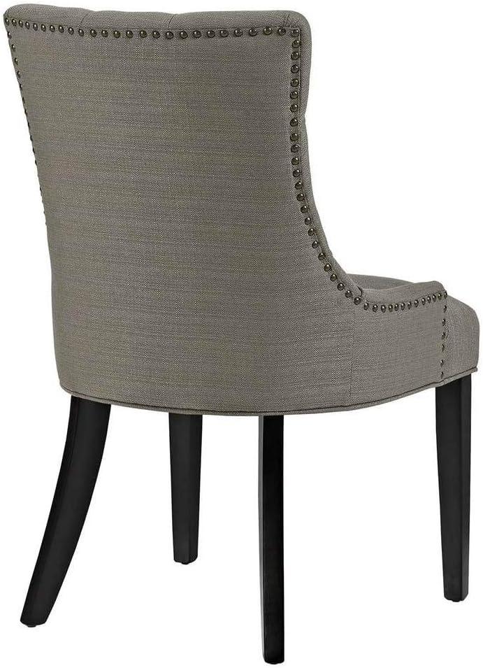 Modway Regent Dining Side Chair Fabric Set of 2 in Teal