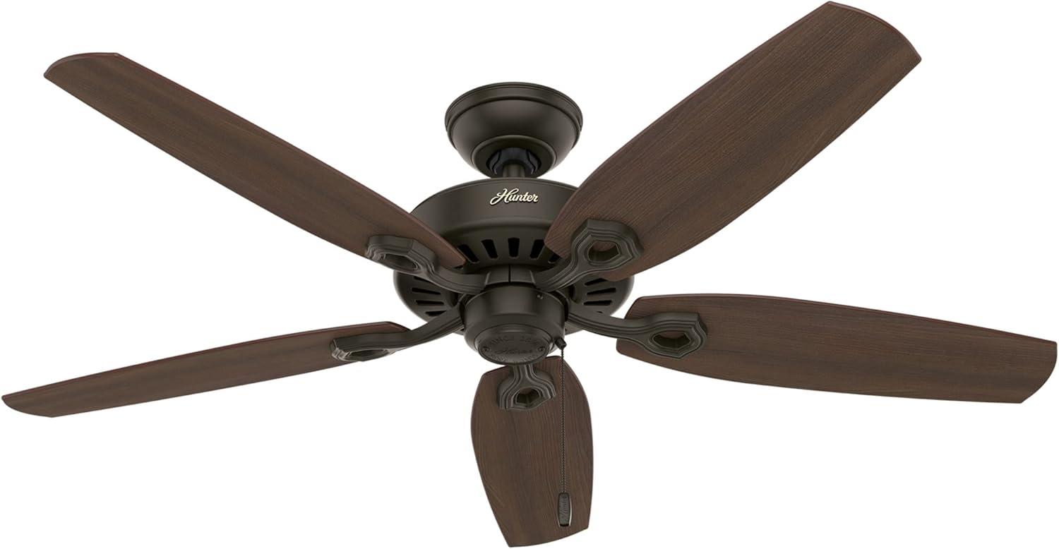 52" Builder Elite 5 - Blade Standard Ceiling Fan with Pull Chain