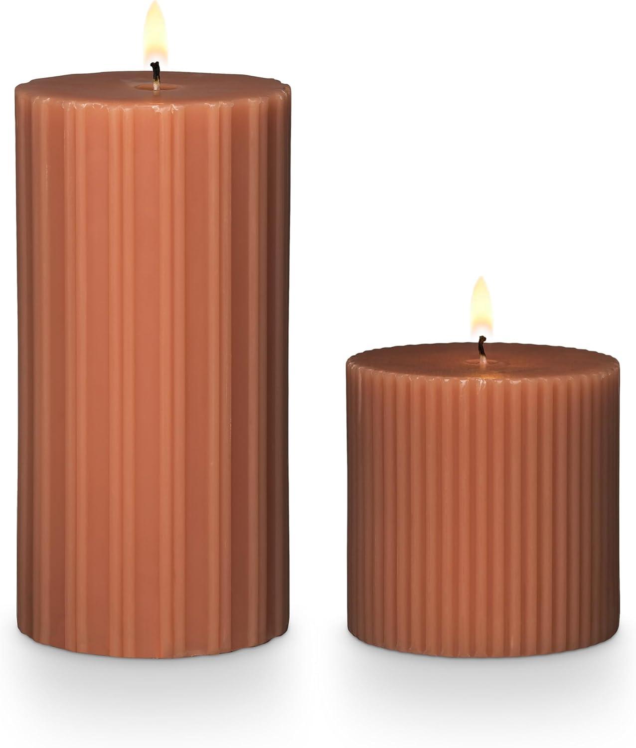 Selin Terra Tabac Pillar Candle