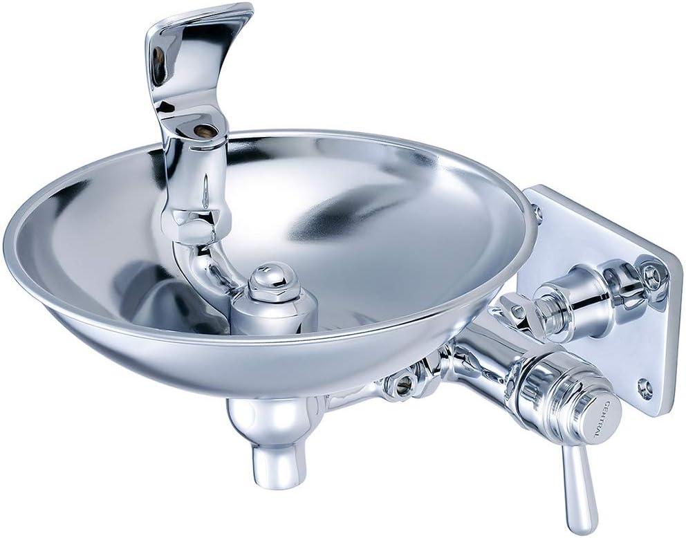 Central Brass Lever Wall Drinking Fountain