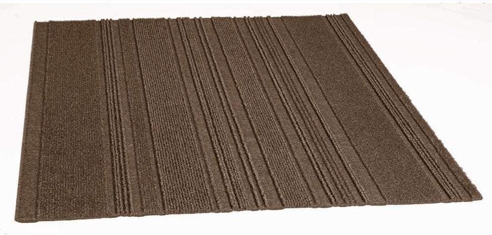 Shuffle Espresso Carpet Tiles - 24" x 24" Indoor/Outdoor, Peel and Stick Carpet Tiles - 60 sq. ft. per box – Pack of 15 Tiles