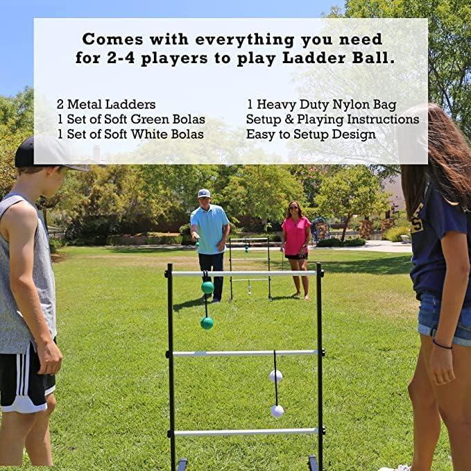 Vivere Hammocks Vivere Hammocks Ladder Golf Metal Ladder Ball with Carrying Case