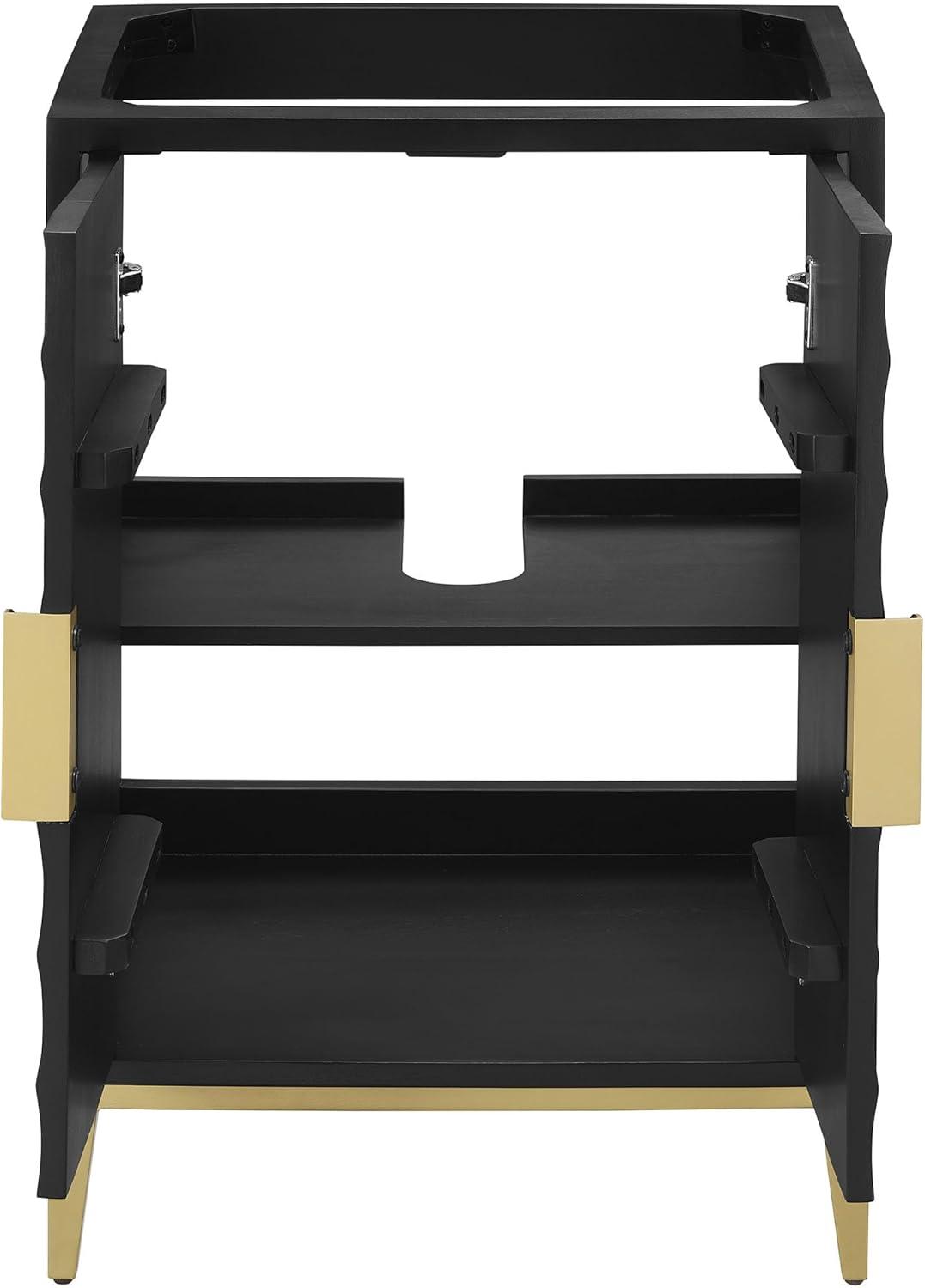 Modway Beau 24" Bathroom Vanity Cabinet (Sink Basin Not Included) In Black