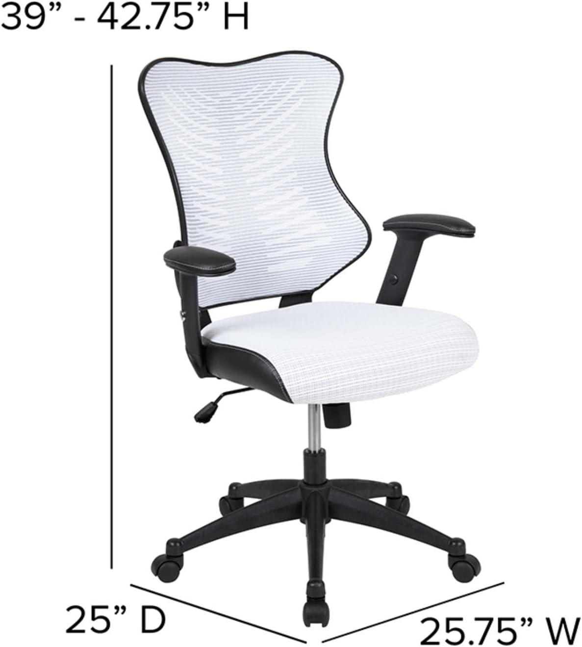 Flash Furniture High Back Designer Mesh Executive Swivel Ergonomic Office Chair with Adjustable Arms