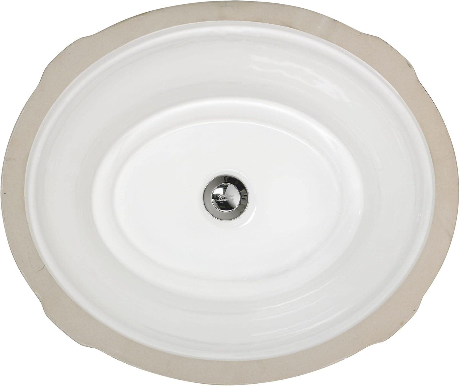 American Standard 0484.000 Estate 19-1/8" Undermount Fireclay Bathroom Sink - White