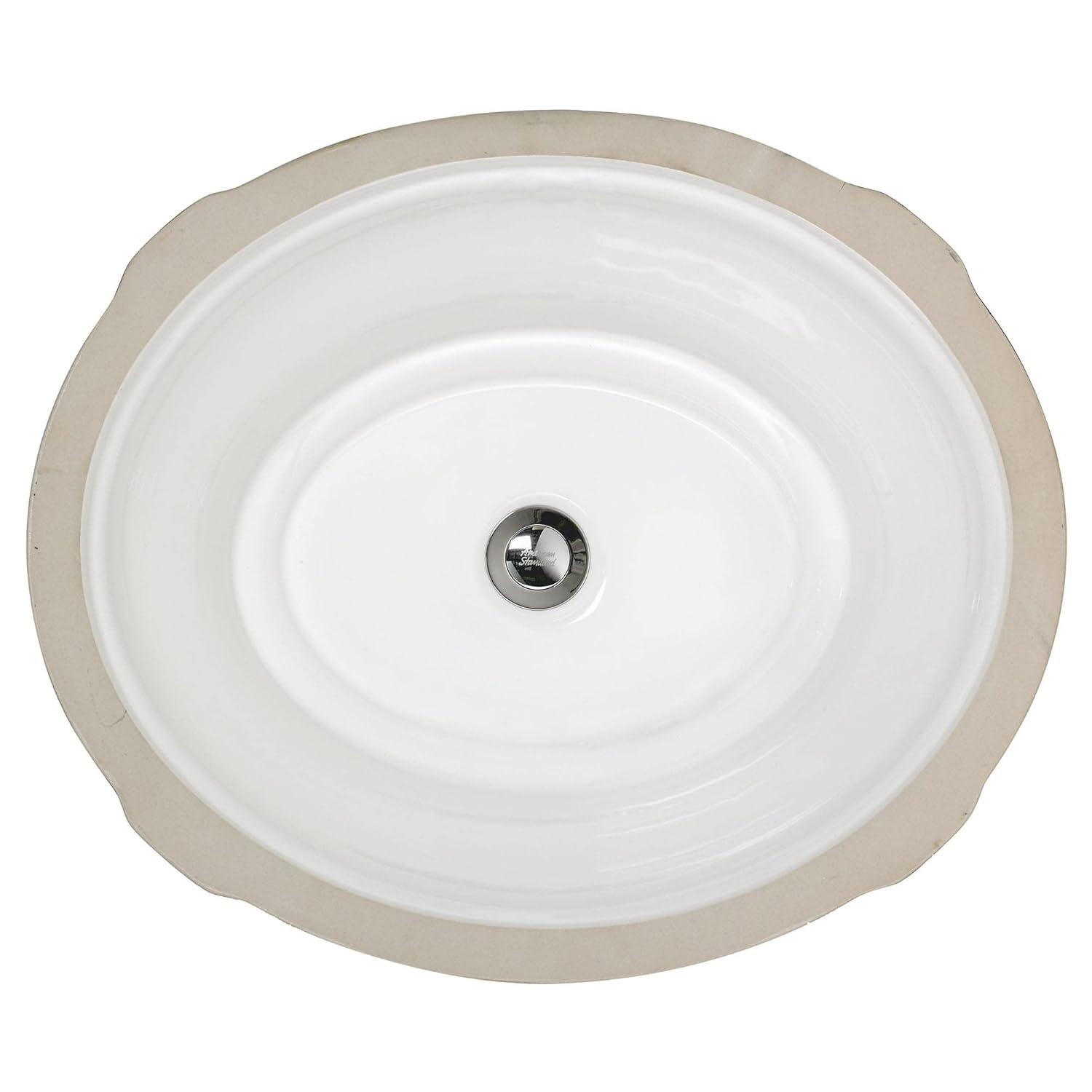 American Standard 0484.000 Estate 19-1/8" Undermount Fireclay Bathroom Sink - White