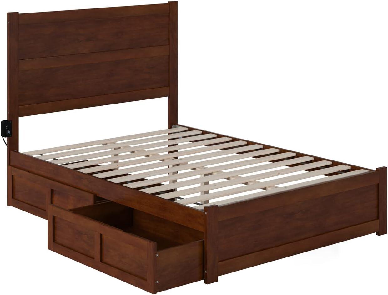 Noho Bed with Footboard and 2 Drawers - AFI