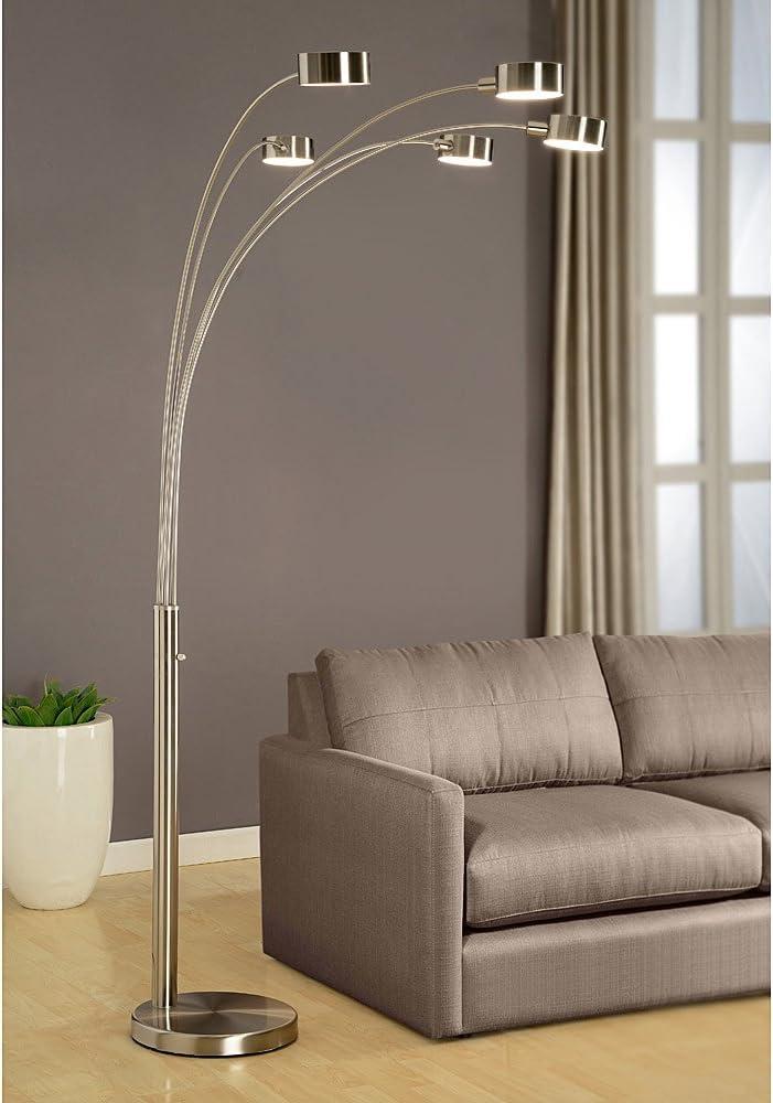Artiva USA Alisson 88'' Brushed Nickel Tree Floor Lamp