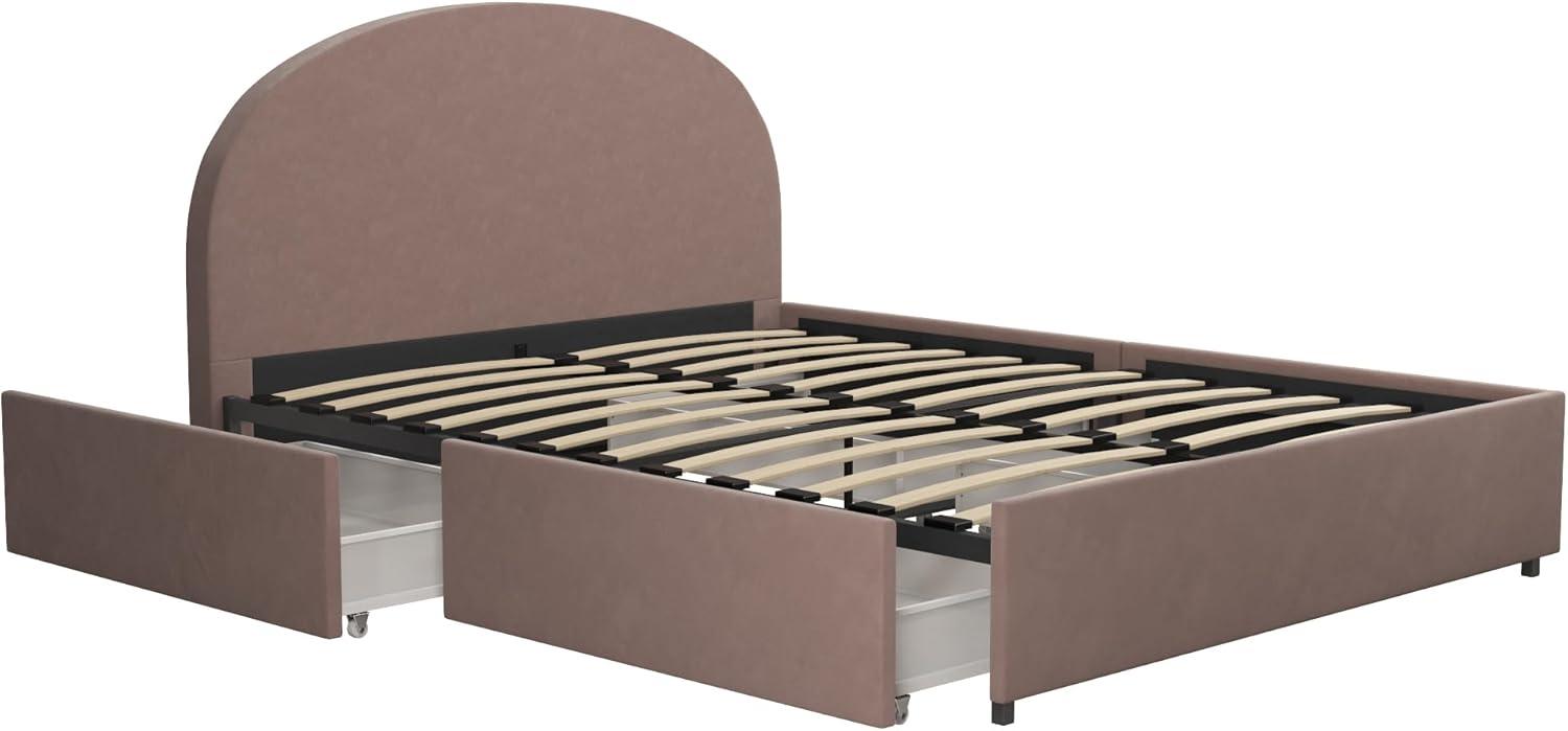 Moon Upholstered Platform Storage Bed