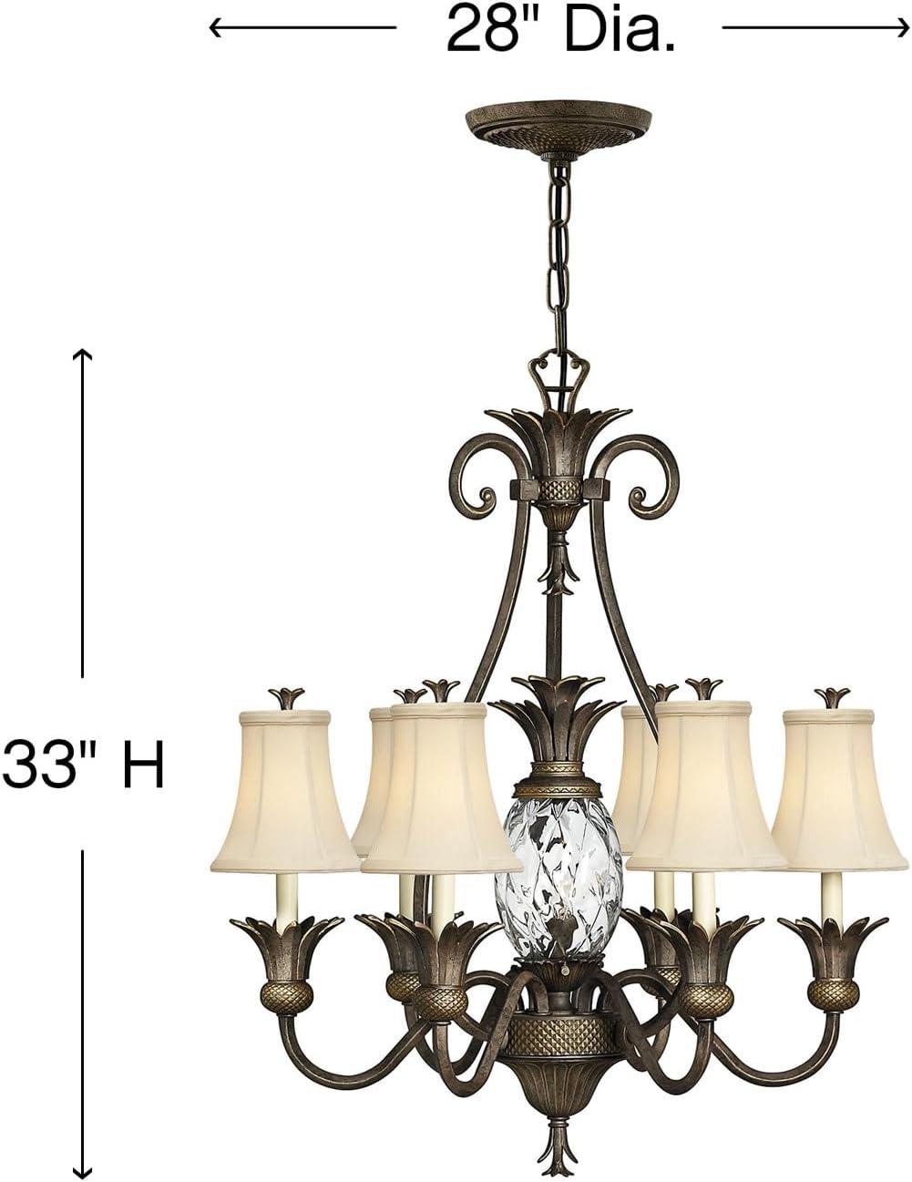 Hinkley Plantation 7-Light Pineapple Chandelier