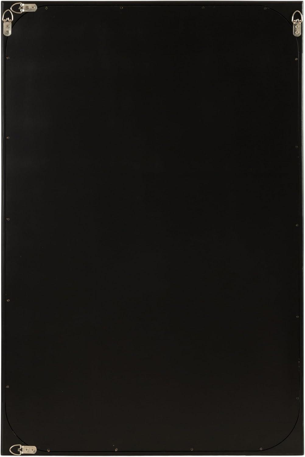 Kate & Laurel All Things Decor 24"x36" Kenai Framed Wall Mirror Walnut Brown: Modern Rectangular Design, No Assembly Required