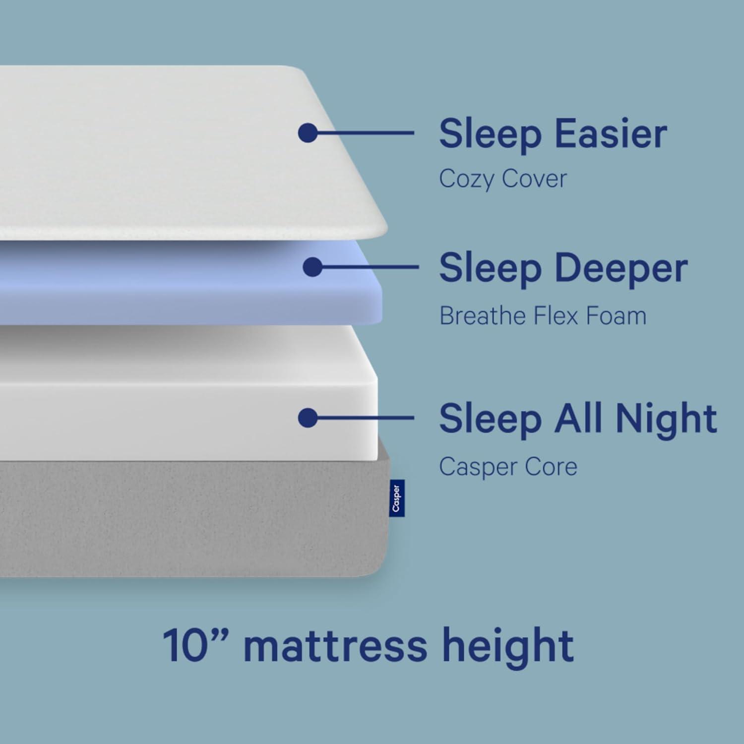 Casper Sleep Element 10" Medium Firm Memory Foam Mattress