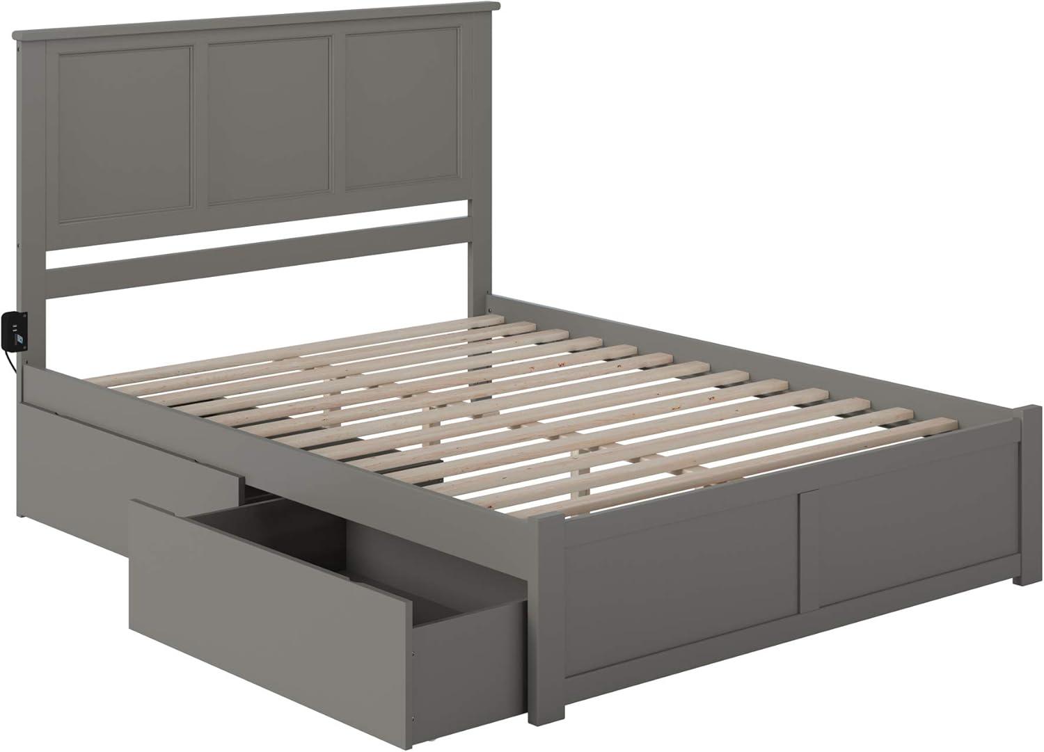 Madison Solid Wood Platform Storage Bed