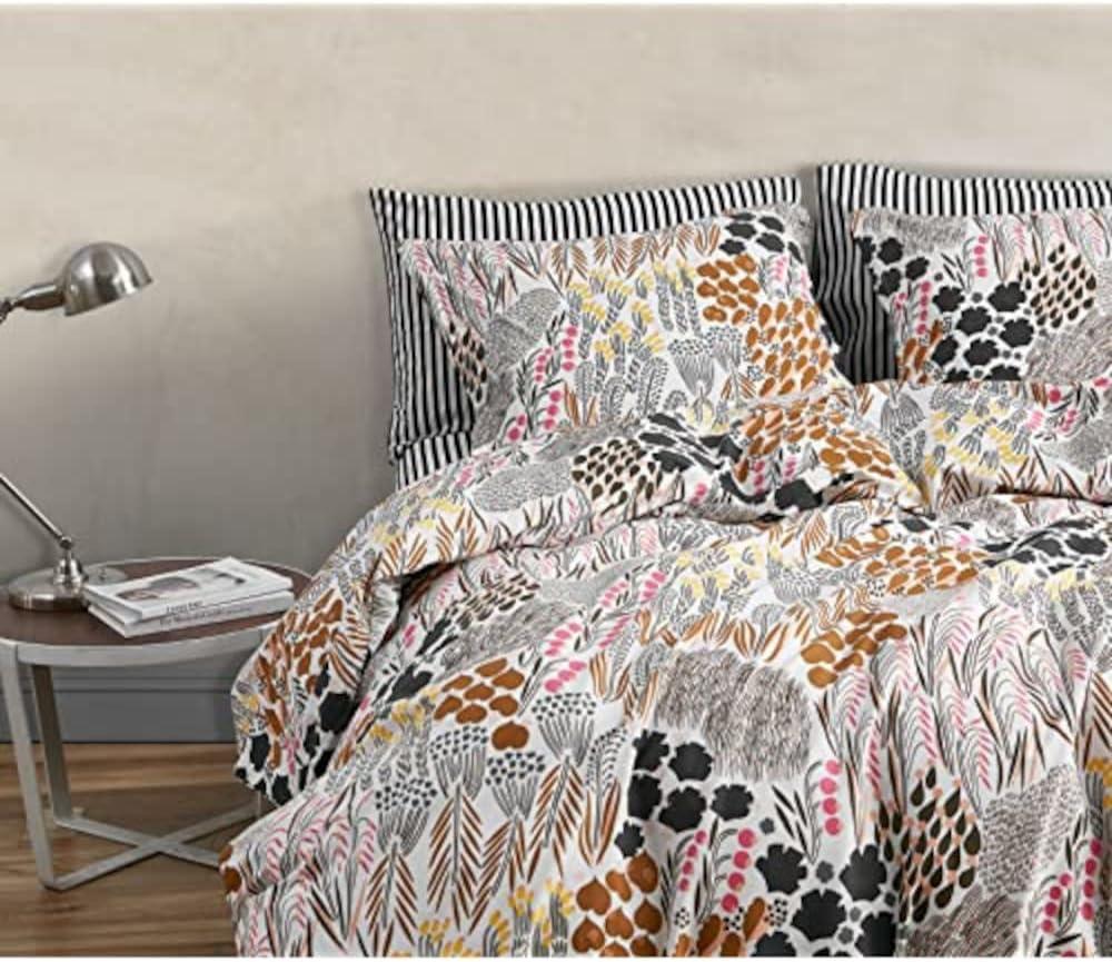 Marimekko Pieni Letto Brown Cotton Duvet Cover Set