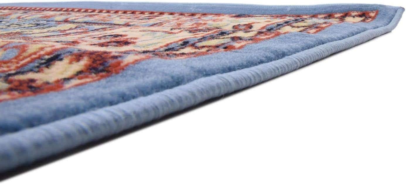 Rugs.com Amaya Collection Rug – 6' x 9' Light Blue Medium Rug Perfect For Bedrooms, Dining Rooms, Living Rooms