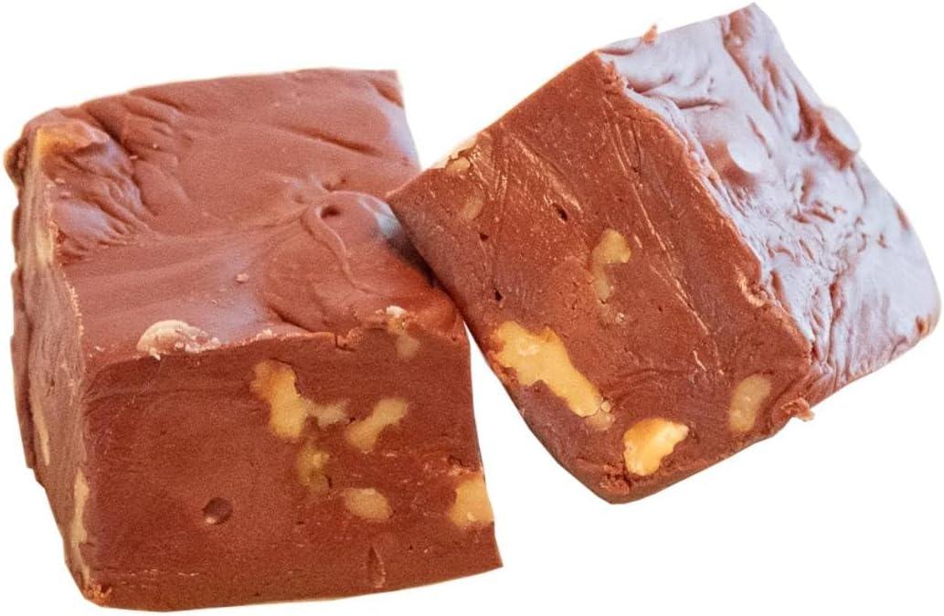 Lehman's Homemade Artisan Fudge, Freshly Made Gourmet Candy, 1 Pound Package - Chocolate Walnut