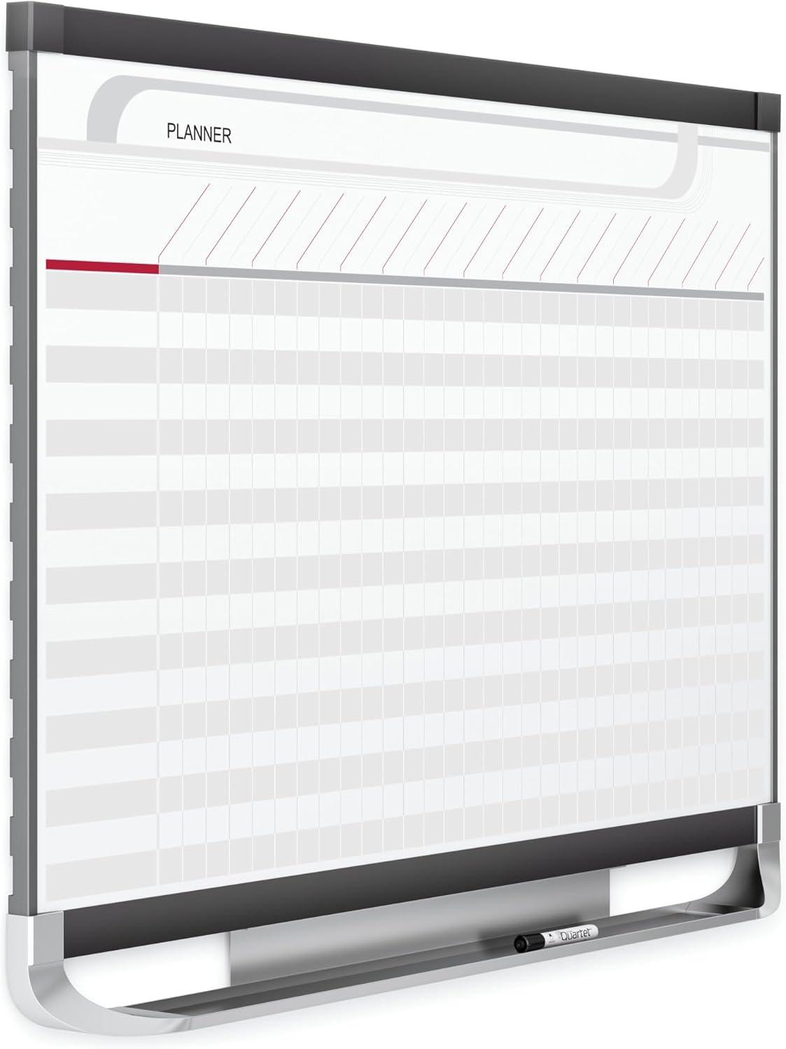 Quartet Prestige 2 Total Erase Project Planner - Wall Mountable - Metal - Graphite (PP32P2)