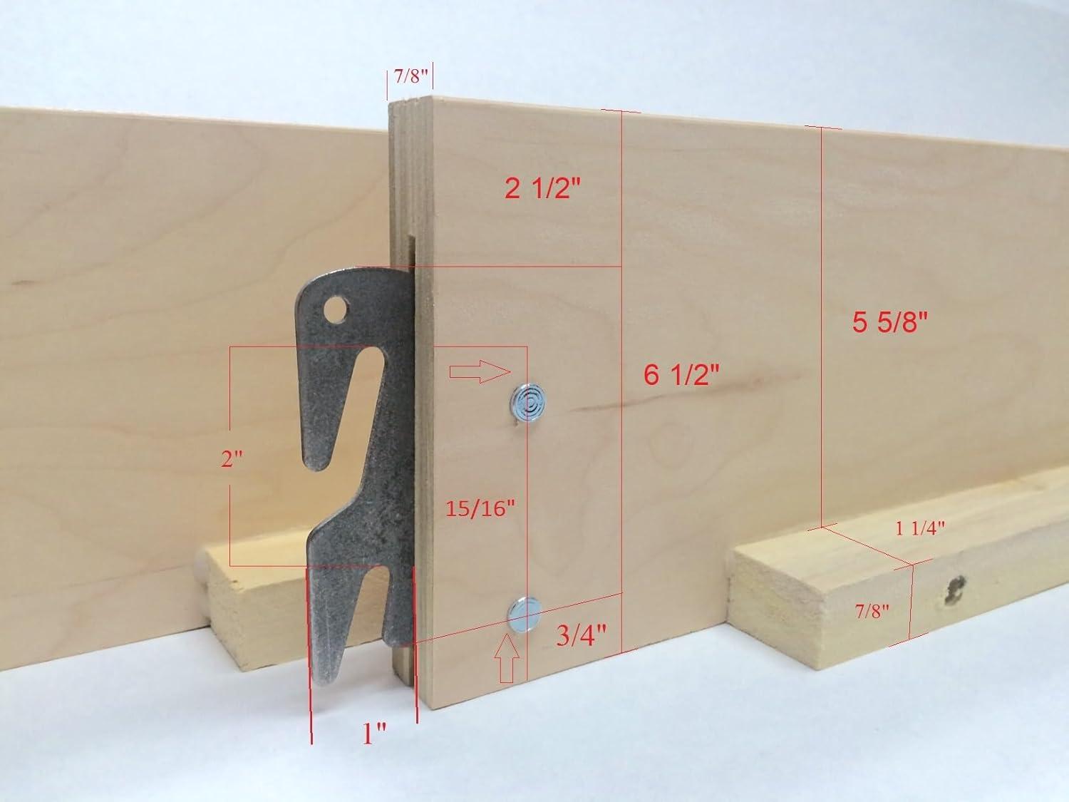 Premium Cherry Finish Wooden Bed Rails - King/Queen