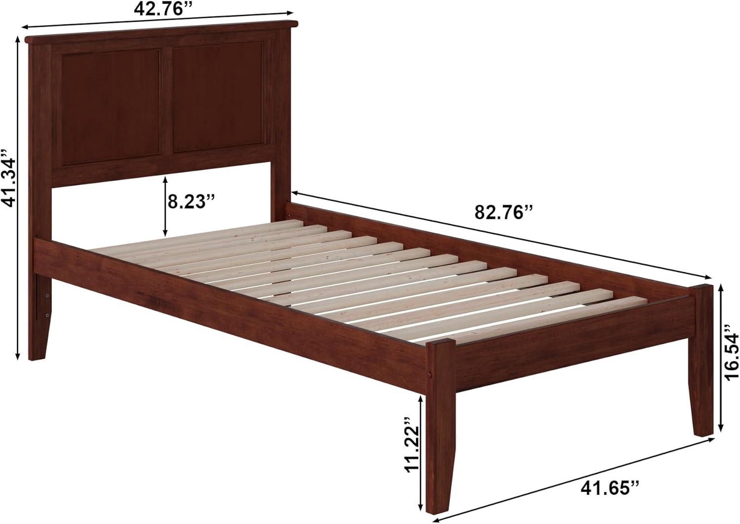 Madison Platform Bed with Open Foot Board in Multiple Colors and Sizes