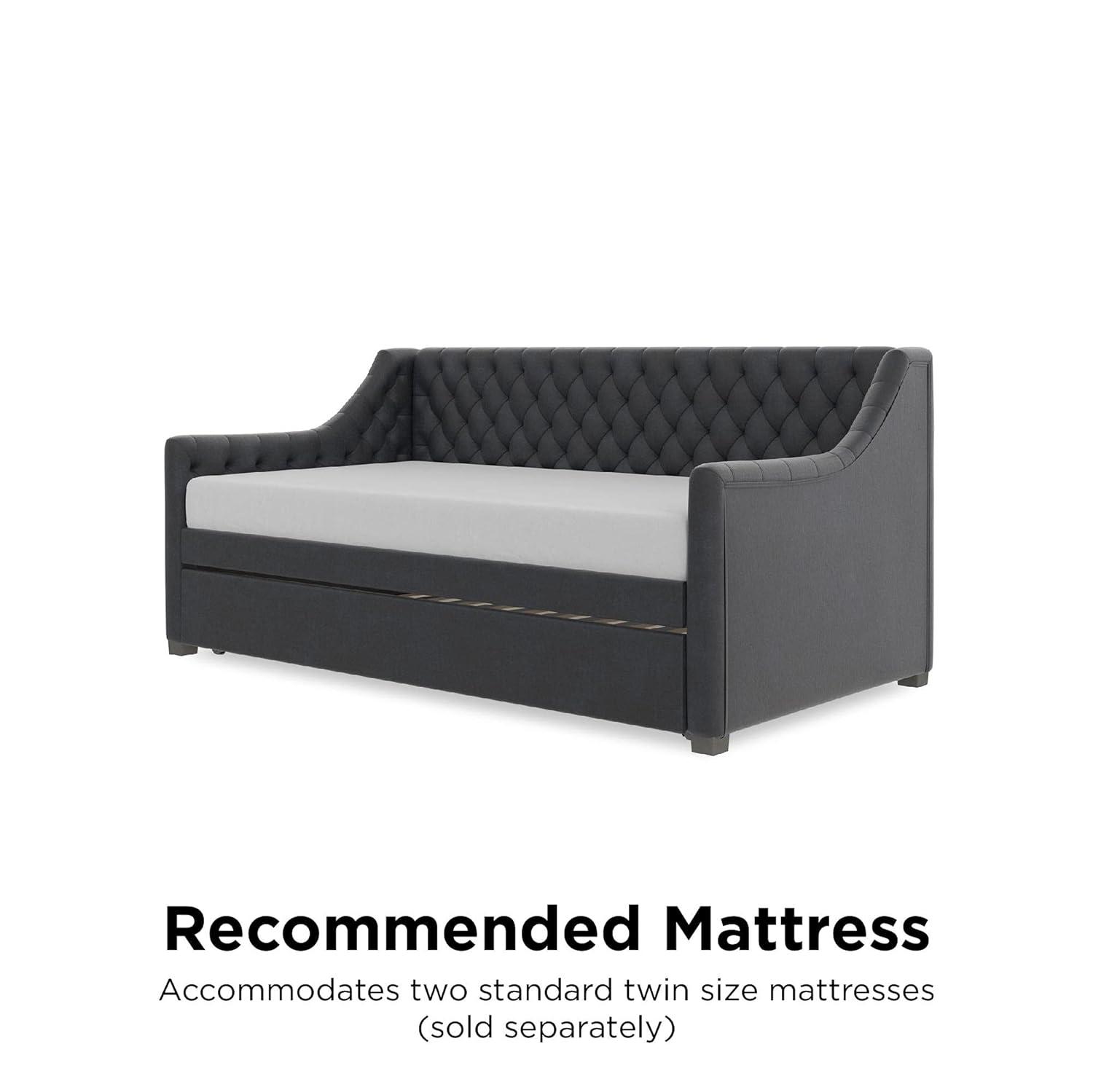 Monarch Hill Ambrosia Upholstered Daybed with Trundle