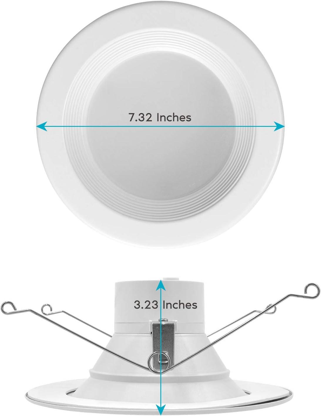 Modern 5/6 Inch Color Selectable LED Recessed Downlight Kit, 12-Pack