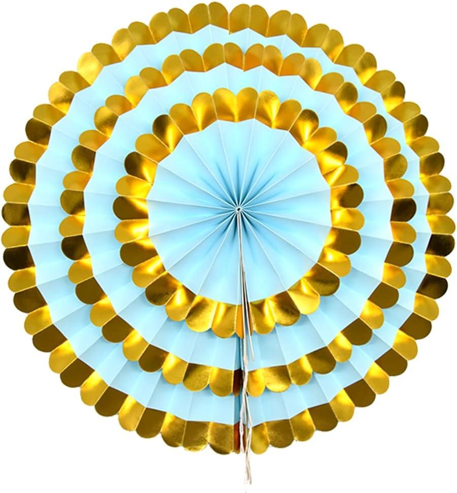 Wmenjiazihan 1 Clearance Hanging Paper Fans Party Set Silver Round Pattern Paper Garlands Decoration For Birthday Shower Graduation Retirement Set Of 6 Inverted Wobbler