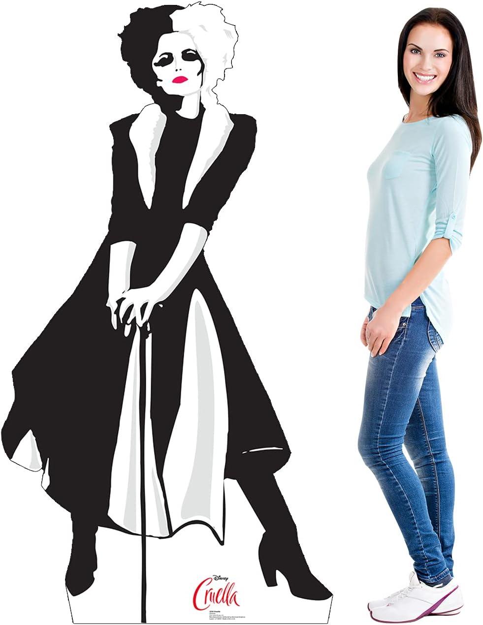 70 x 37 in. Cruella Cardboard Cutout, Disney Live Action Cruella