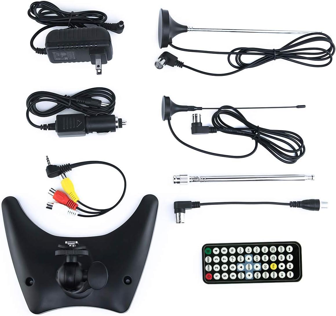 Tyler TTV704-9 Inch,  Portable Widescreen LCD TV with Detachable Antennas, USB/SD Card Slot, Built in Digital Tuner, and AV Inputs
