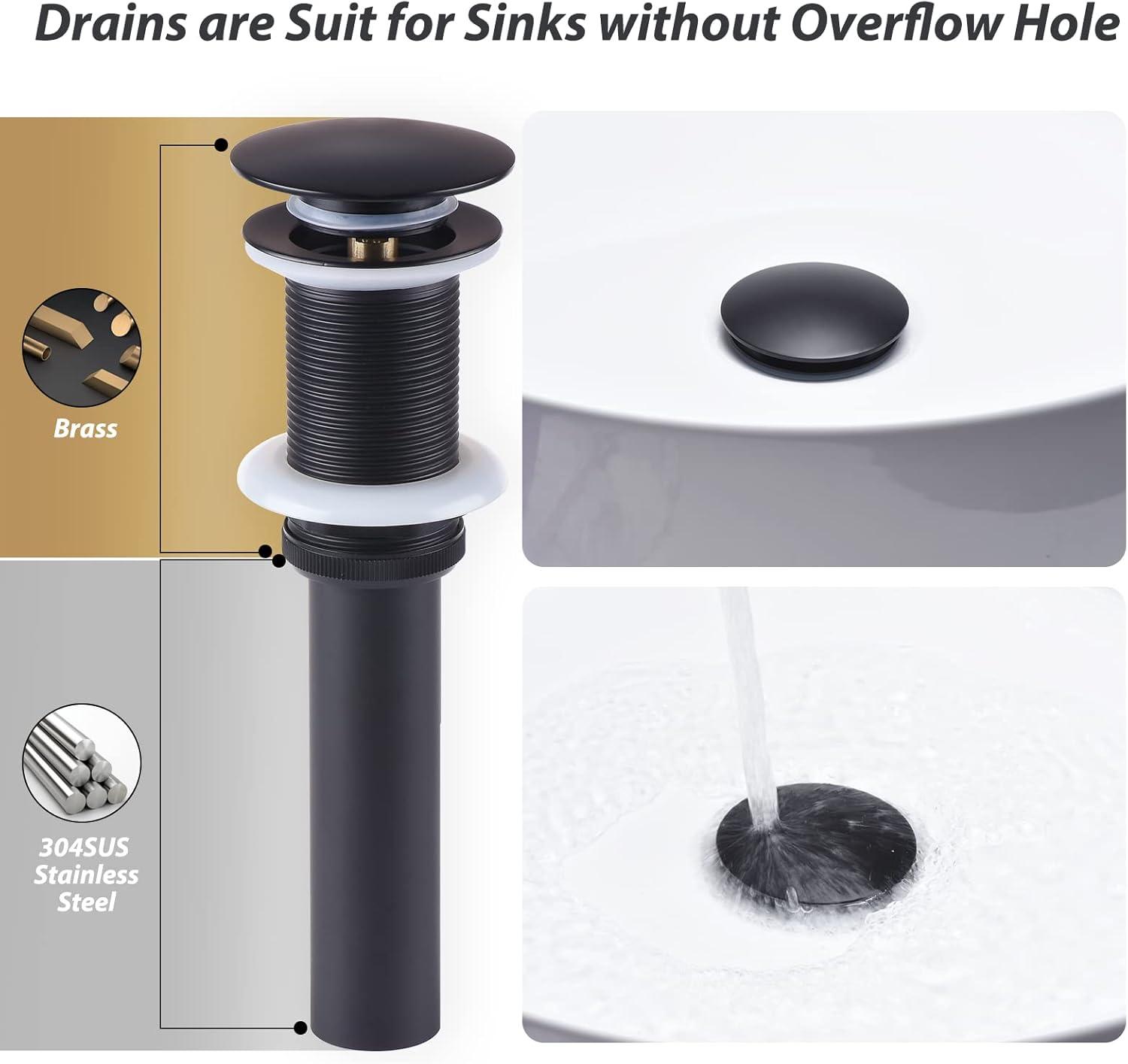 10.08" Widespread Bathroom Faucet 3 Hole, 2-handle Bathroom Sink Faucet with Drain Assembly