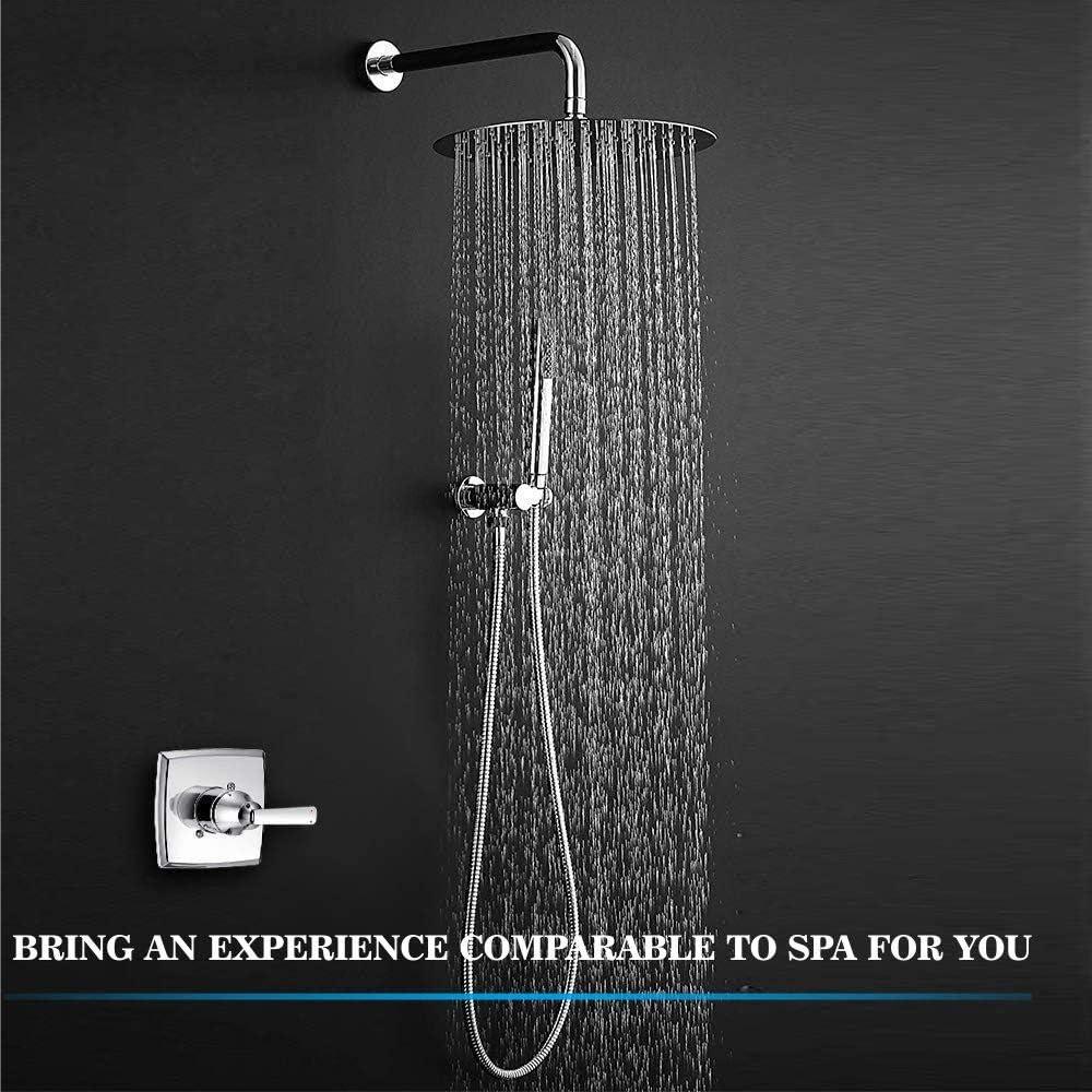 8-Inch Chrome Stainless Steel Rain Shower Head with Filter