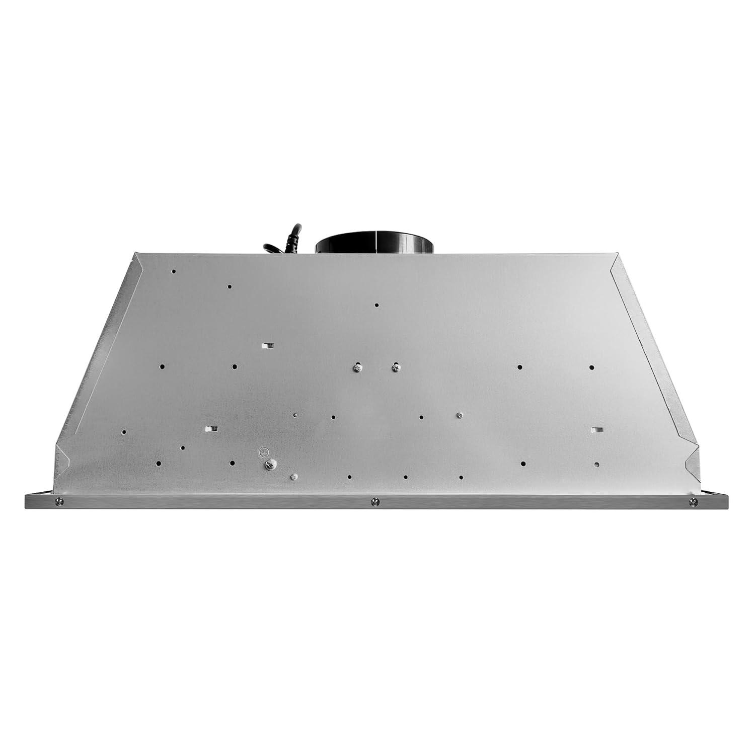Cosmo 30 in. Lumin Collection Ducted Insert Range Hood, Touch Controls, LED Lights, Permanent Filters, Stainless Steel