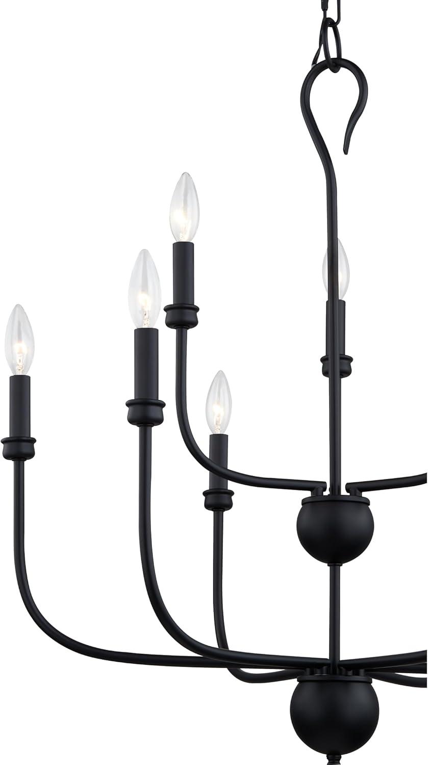 Quoizel Lighting  - Blanche - 9 Light Chandelier in Matte Black