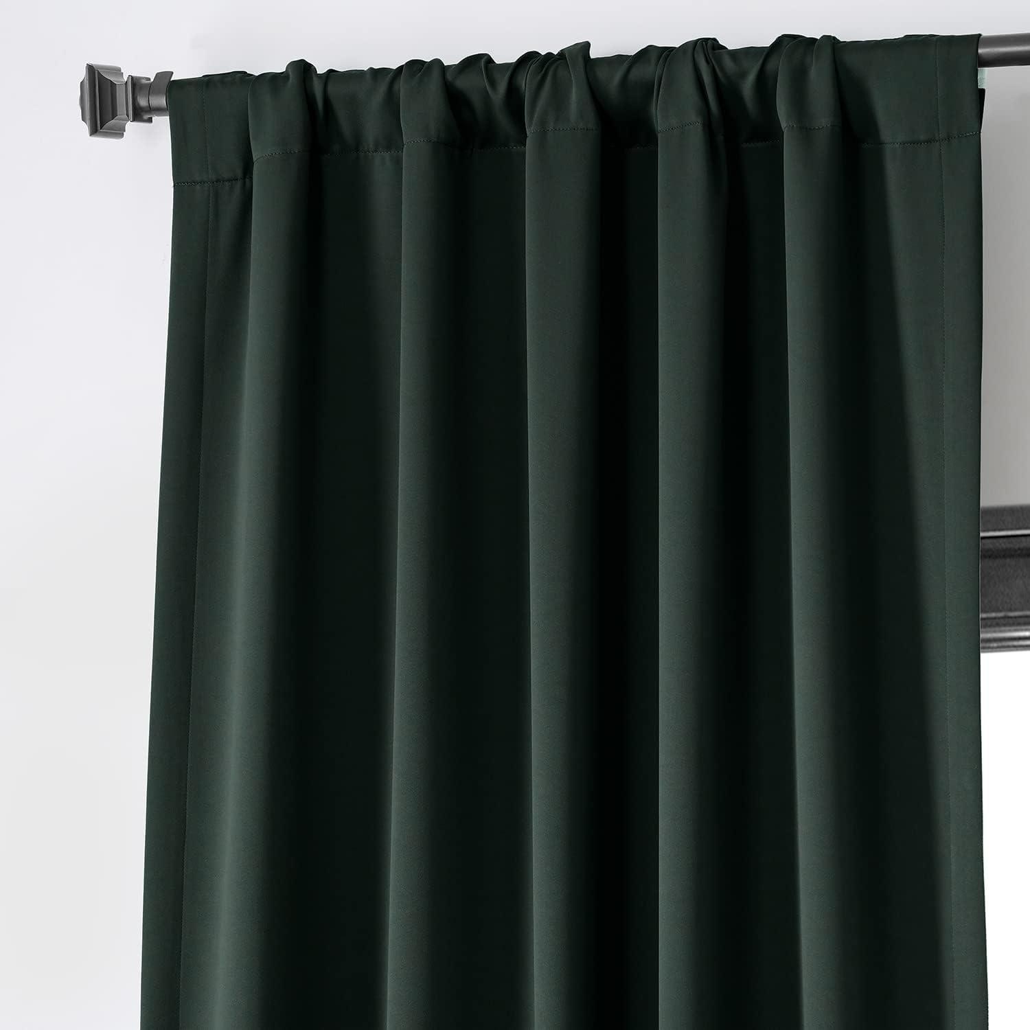 Exclusive Fabrics & Furnishing Blackout Curtain Panel (Set of 2) 50-in W 96-in L