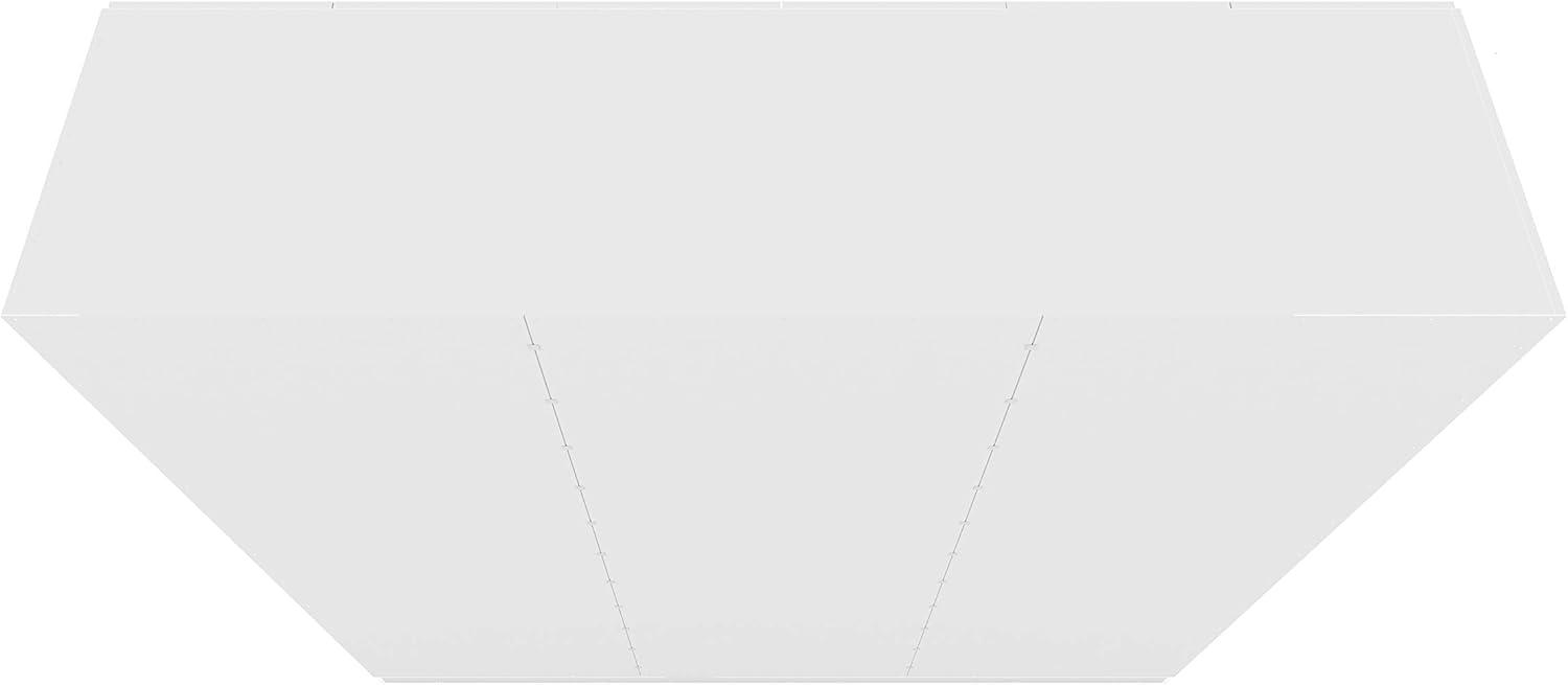 Gramercy Wardrobe Armoire Closet White - Manhattan Comfort: Bedroom Storage, 2 Drawers, 6 Doors