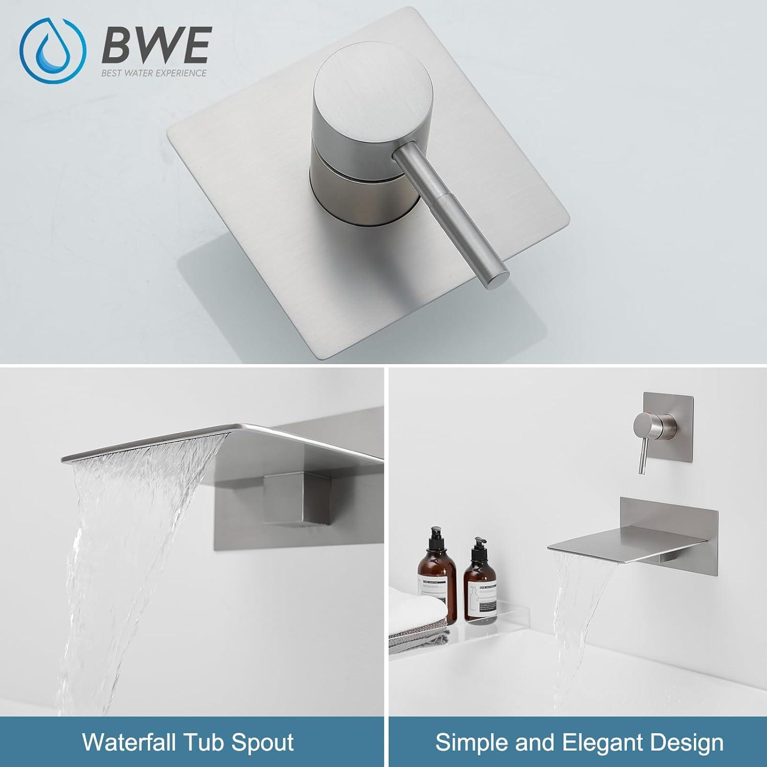 VIBRANTBATH Wall Waterfall Faucet B-93008-BG