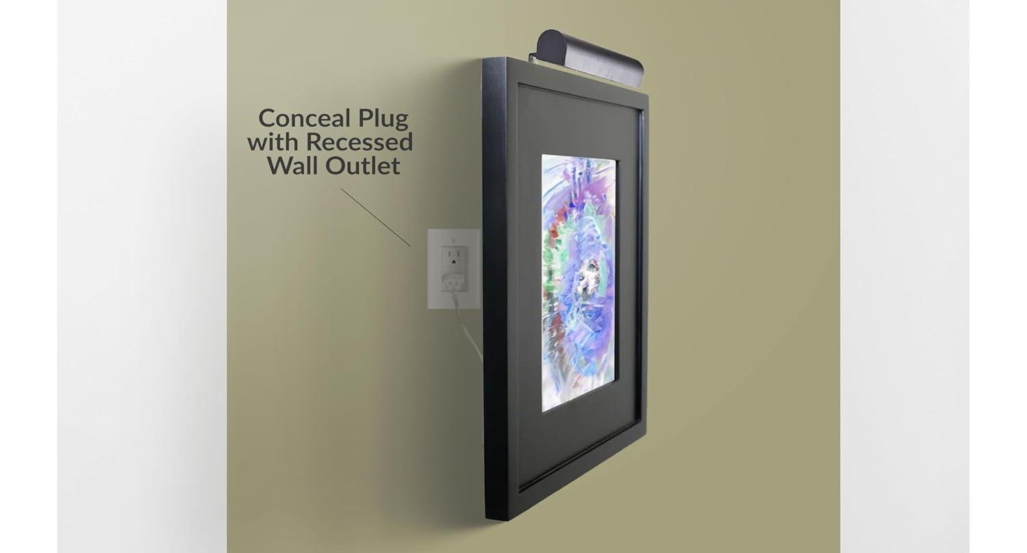 Royal Designs 8.75'' Dimmable Wall Mounted Picture Light