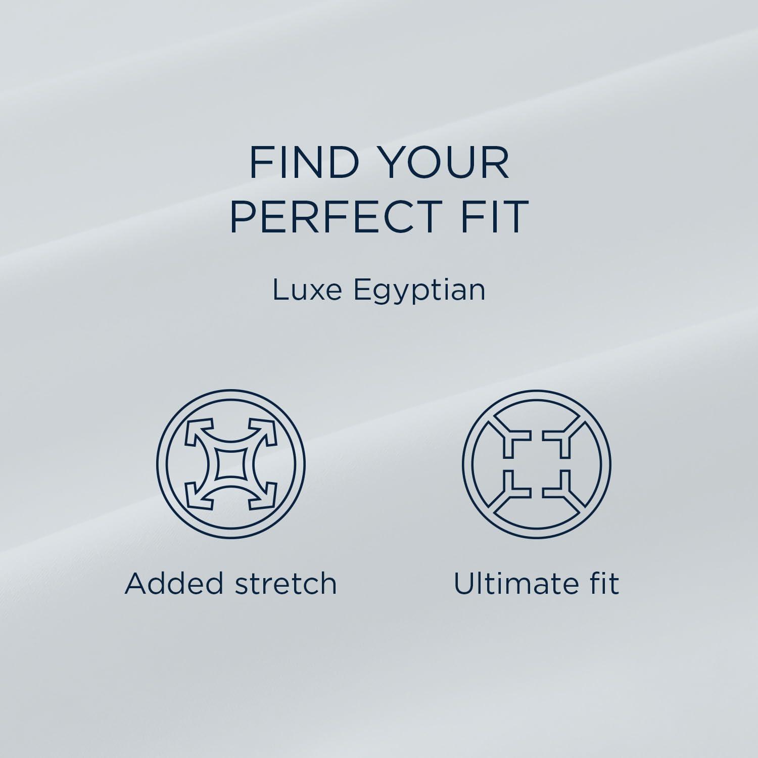 Tempur-Pedic Tempur Luxe Egyptian Cotton Sheet Set Silver Mist - Full, Adult