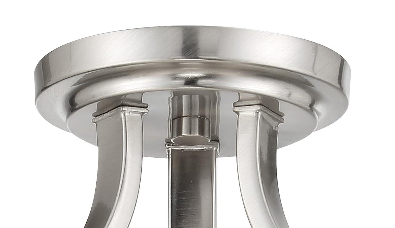 3 Light Convertible Chandelier-Brushed Nickel Finish    -Traditional Installation Minka Lavery 4926-84