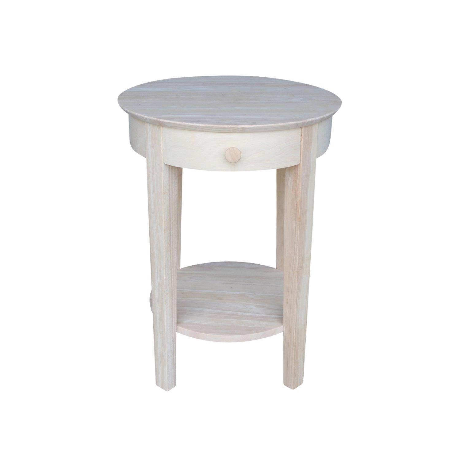 International Concepts Phillips Accent Table Includes Drawer