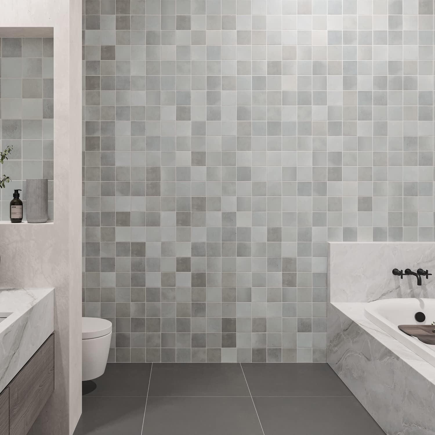 Celine 4" x 4" Porcelain Concrete Look Wall & Floor Tile
