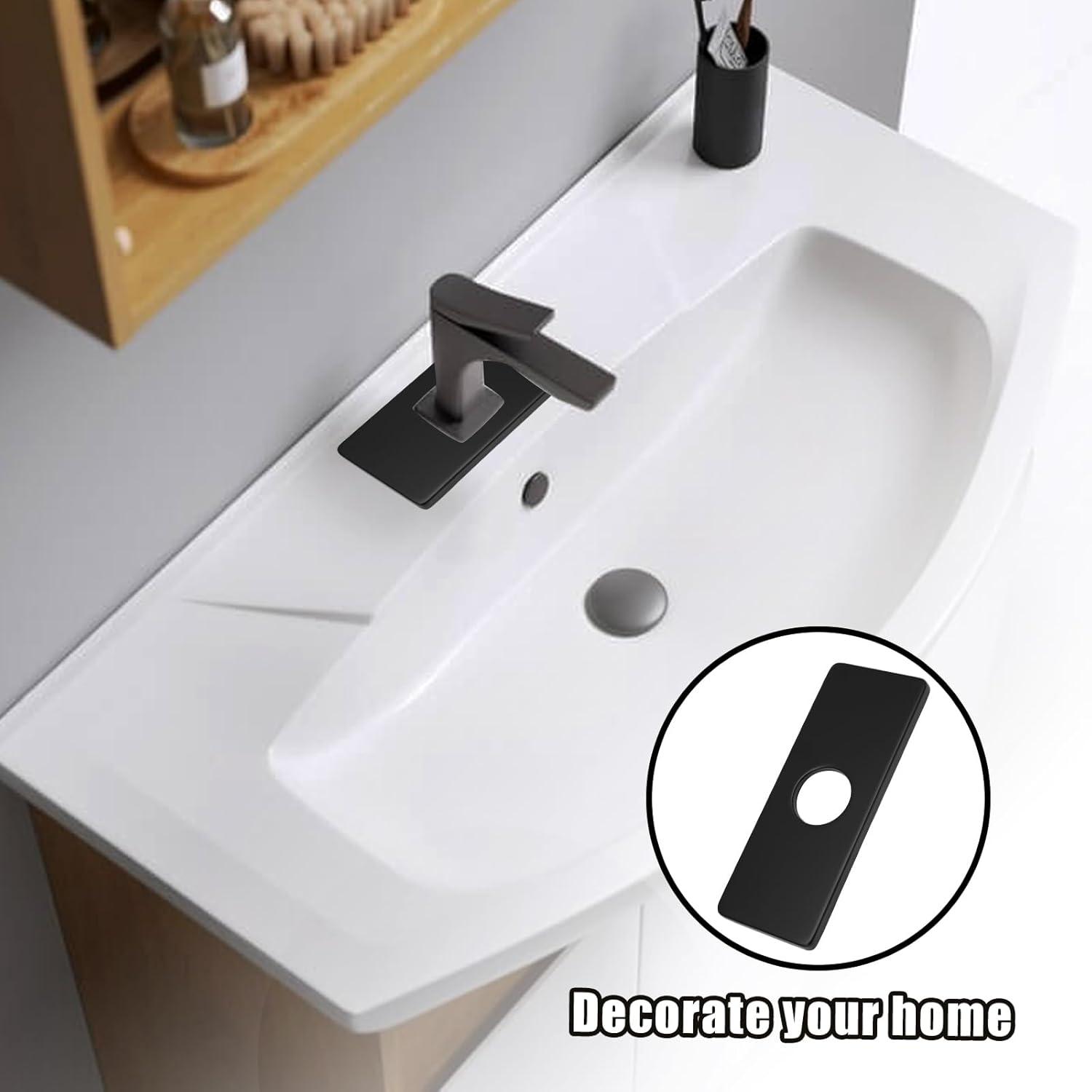 Faucet Plate Hole Tap Cover Bathroom Sink Tap Cover Plate For Single Hole Faucet